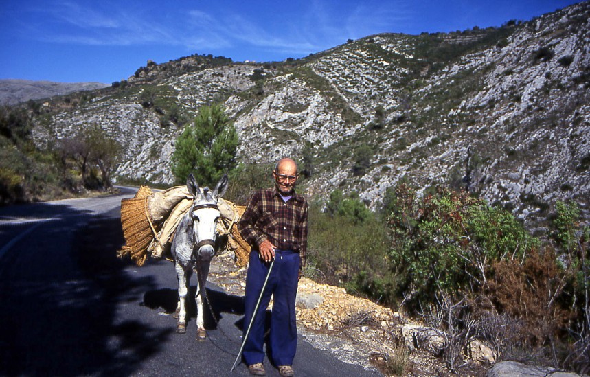 An old man on a road in Crete with whom I shared my lunch. 