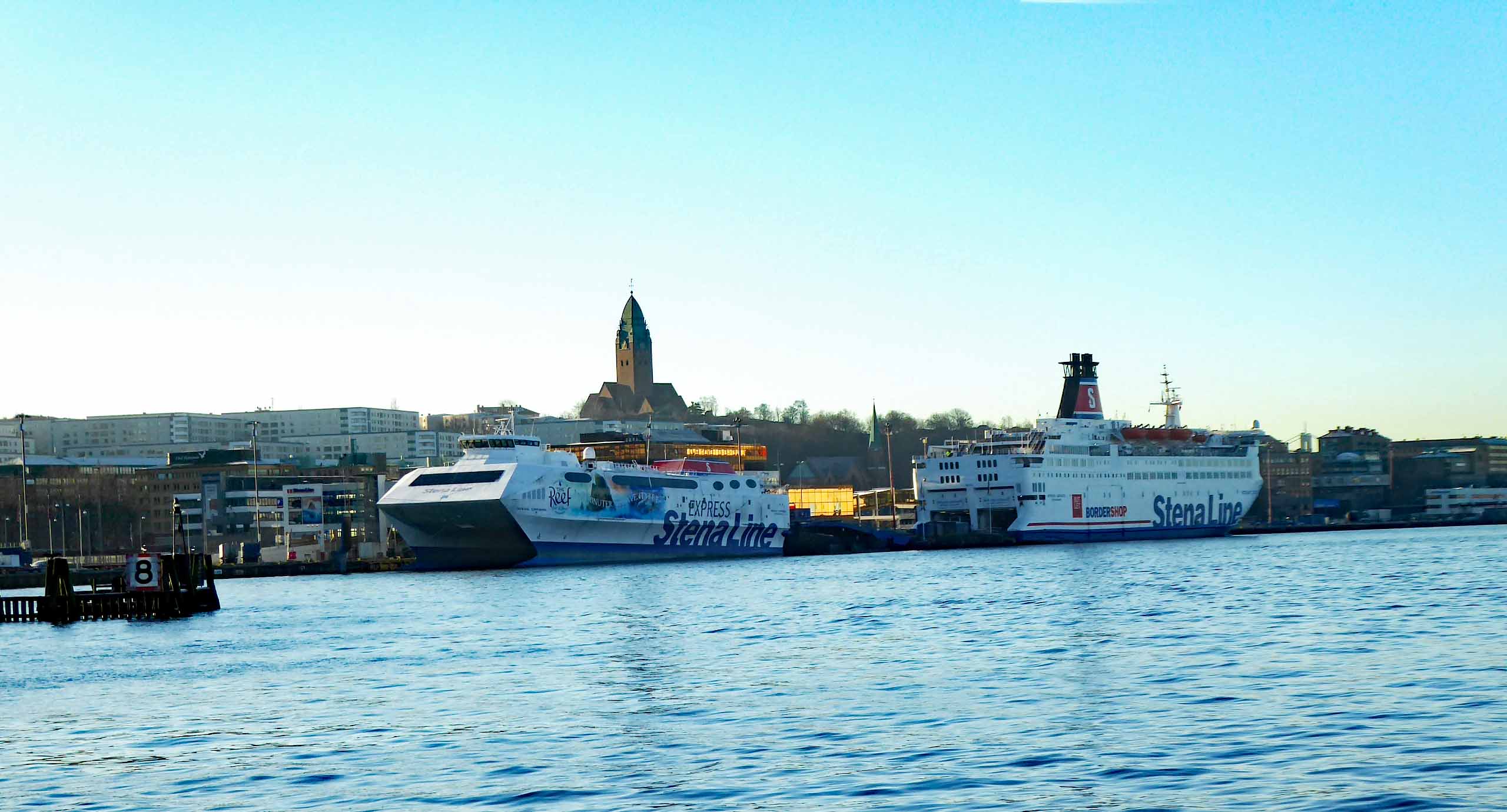 Stena Line Boats in Harbour